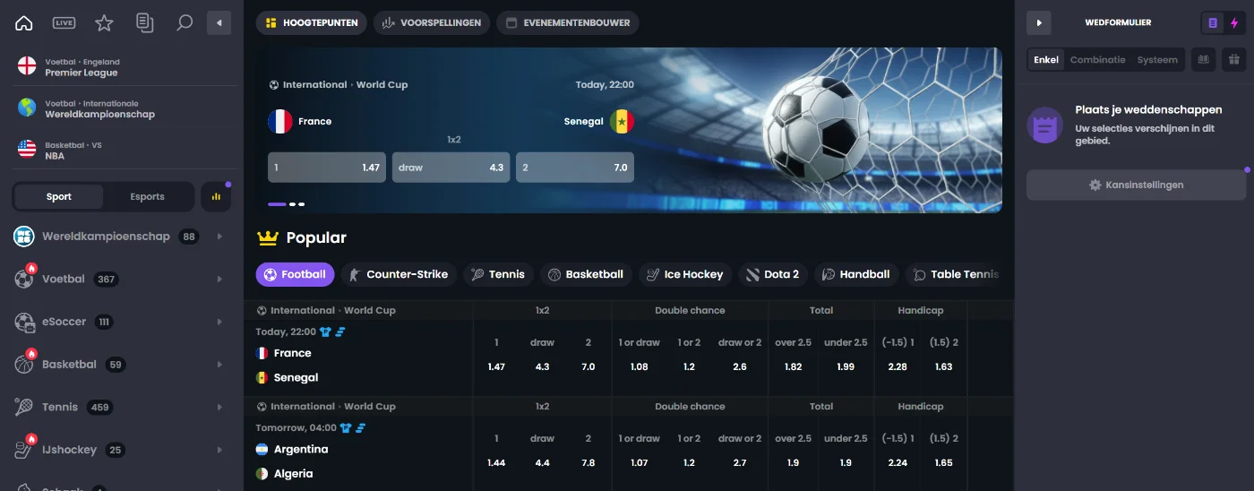 Betspino Casino Sportweddenschappen 